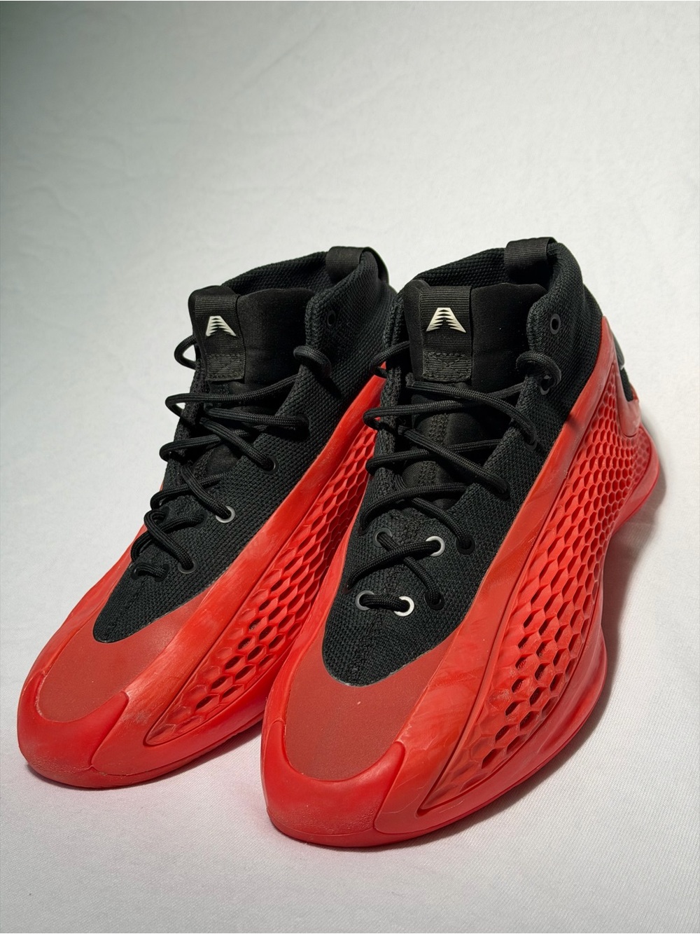 Adidas Anthony Edwards AE 1 Red Black Basketball Shoes Men’s 9.5